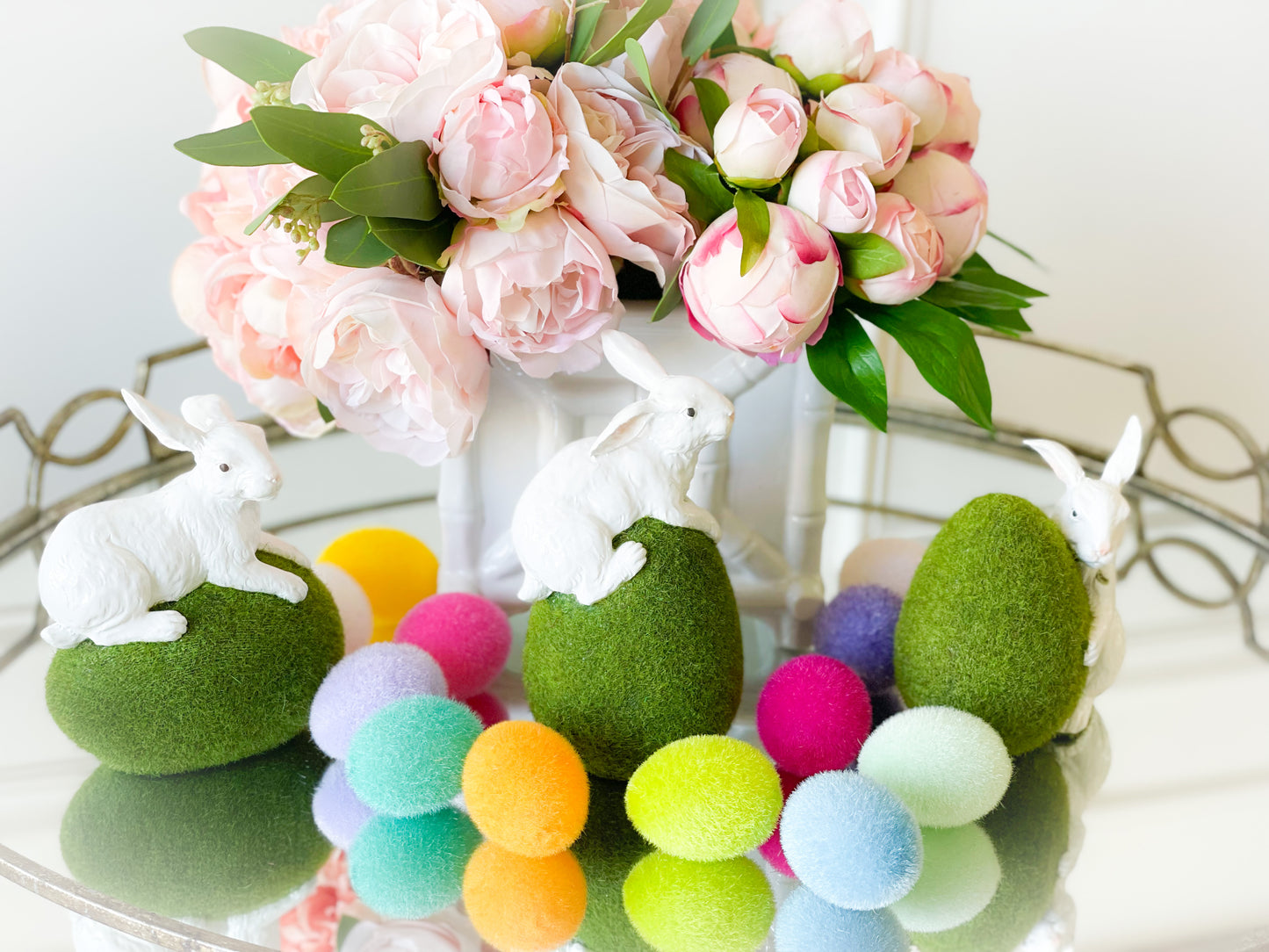 Colorful Flocked Eggs In Carton