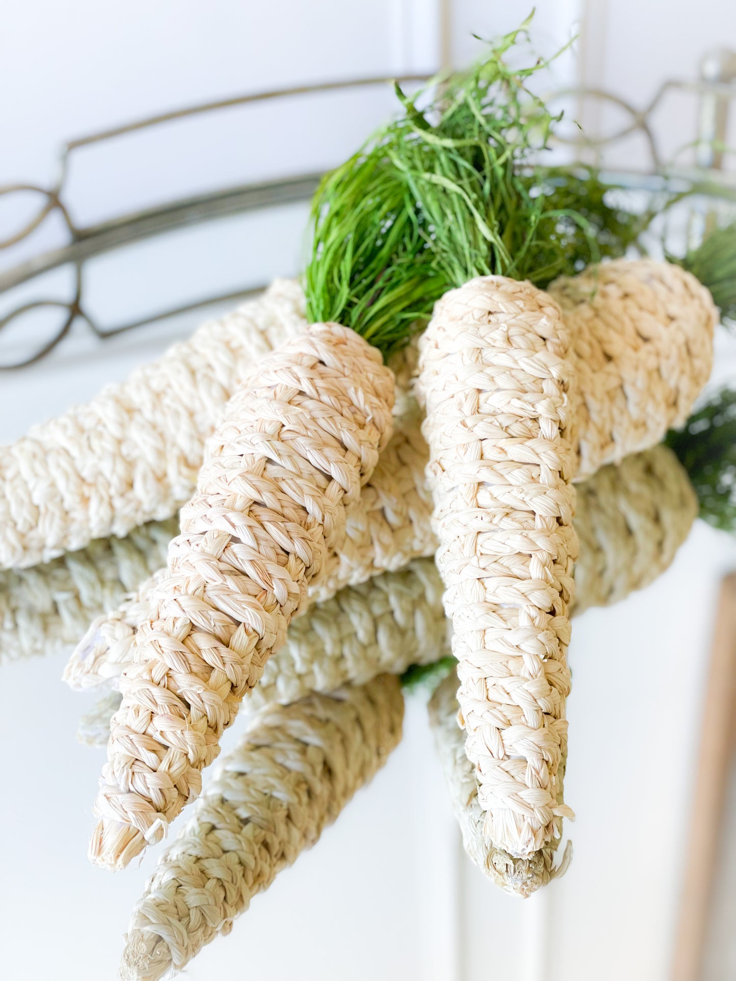 Set Of Two Basket Weave Carrots