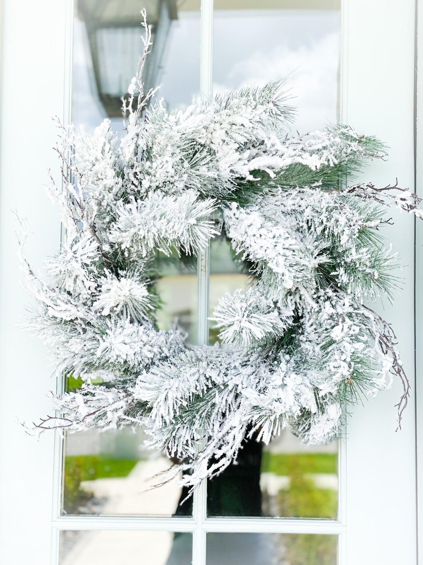 Snowy Pine And Twig Wreath