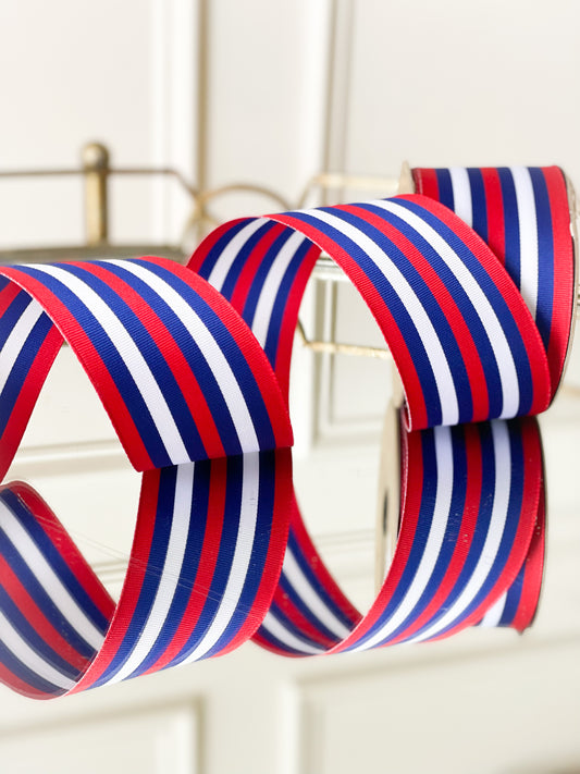 Grosgrain Patriotic Stripe Ribbon