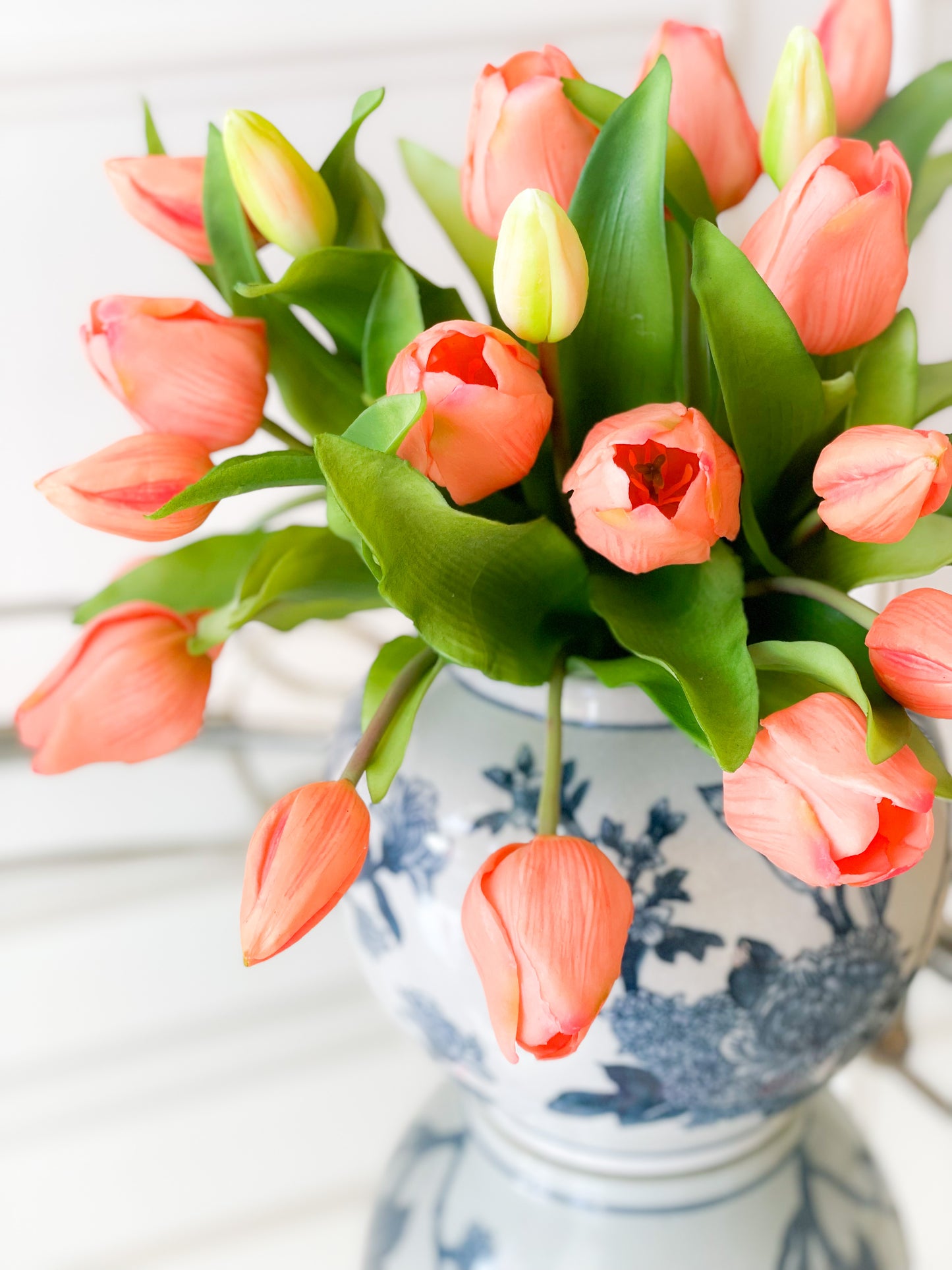 11.75” Real Touch Orange Tulips