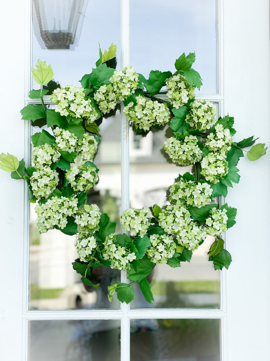 Green Snowball Wreath
