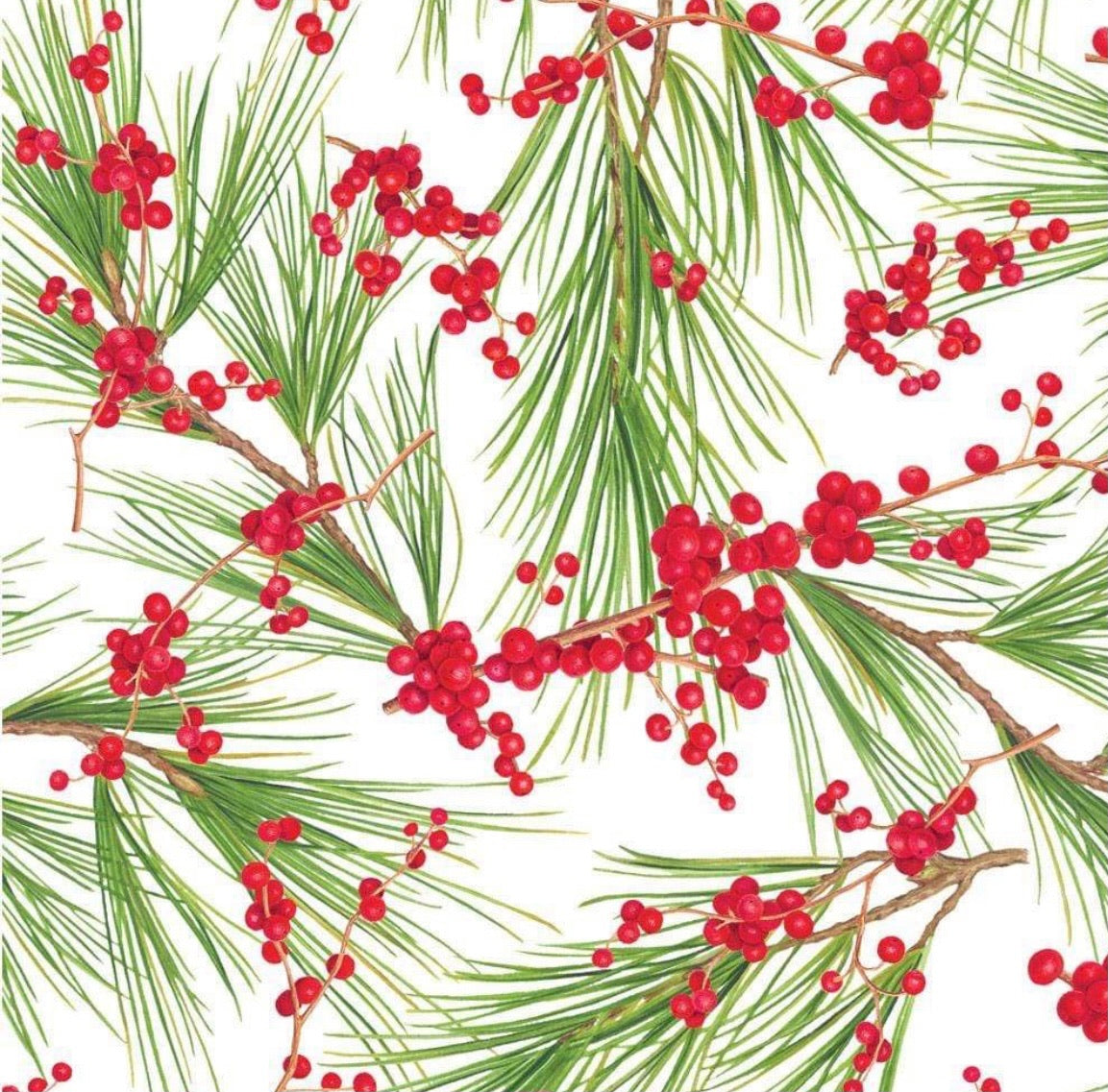 Berries & Pine Wrapping Paper