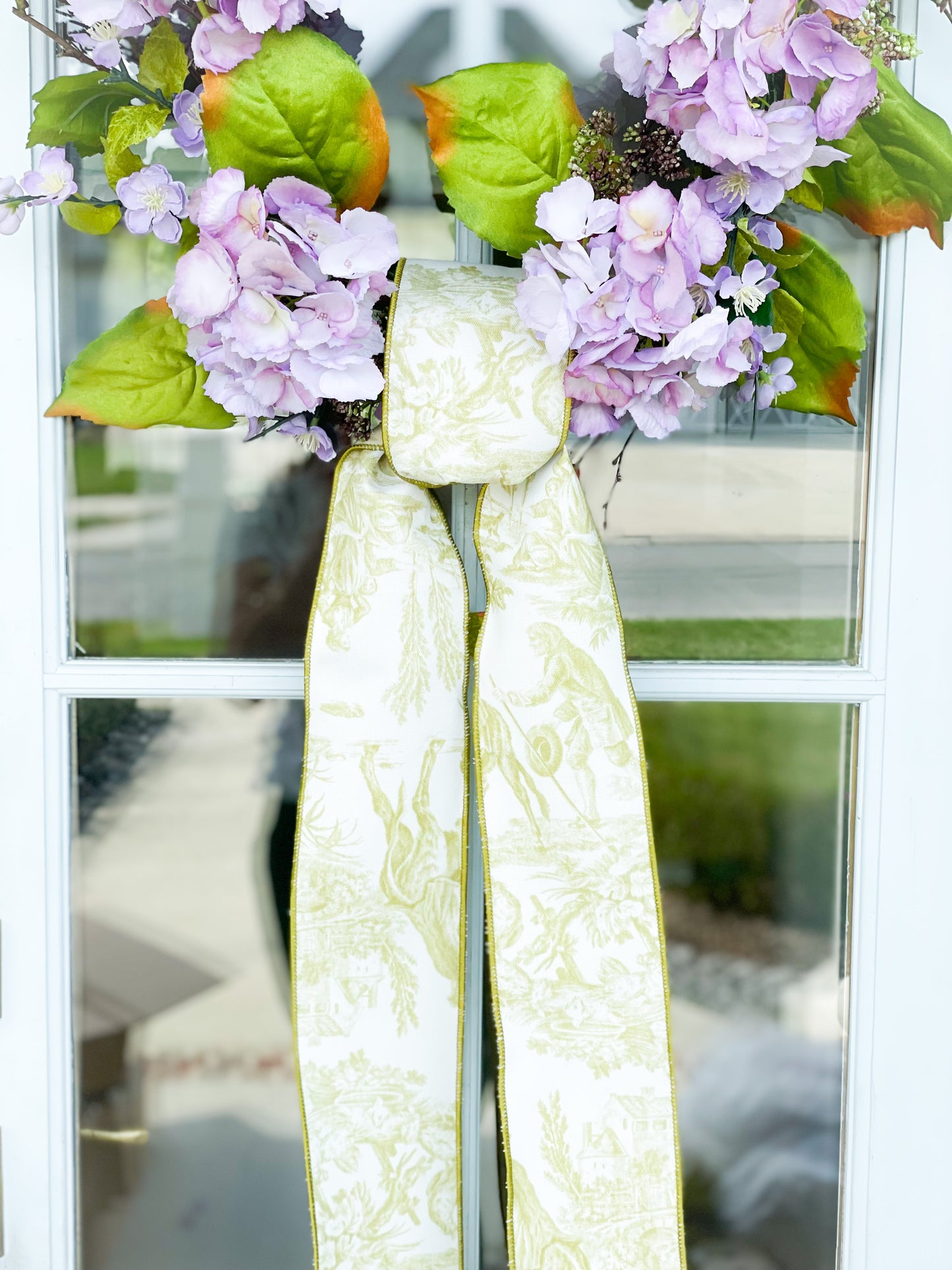 Lavender Hydrangea Blossom Wreath