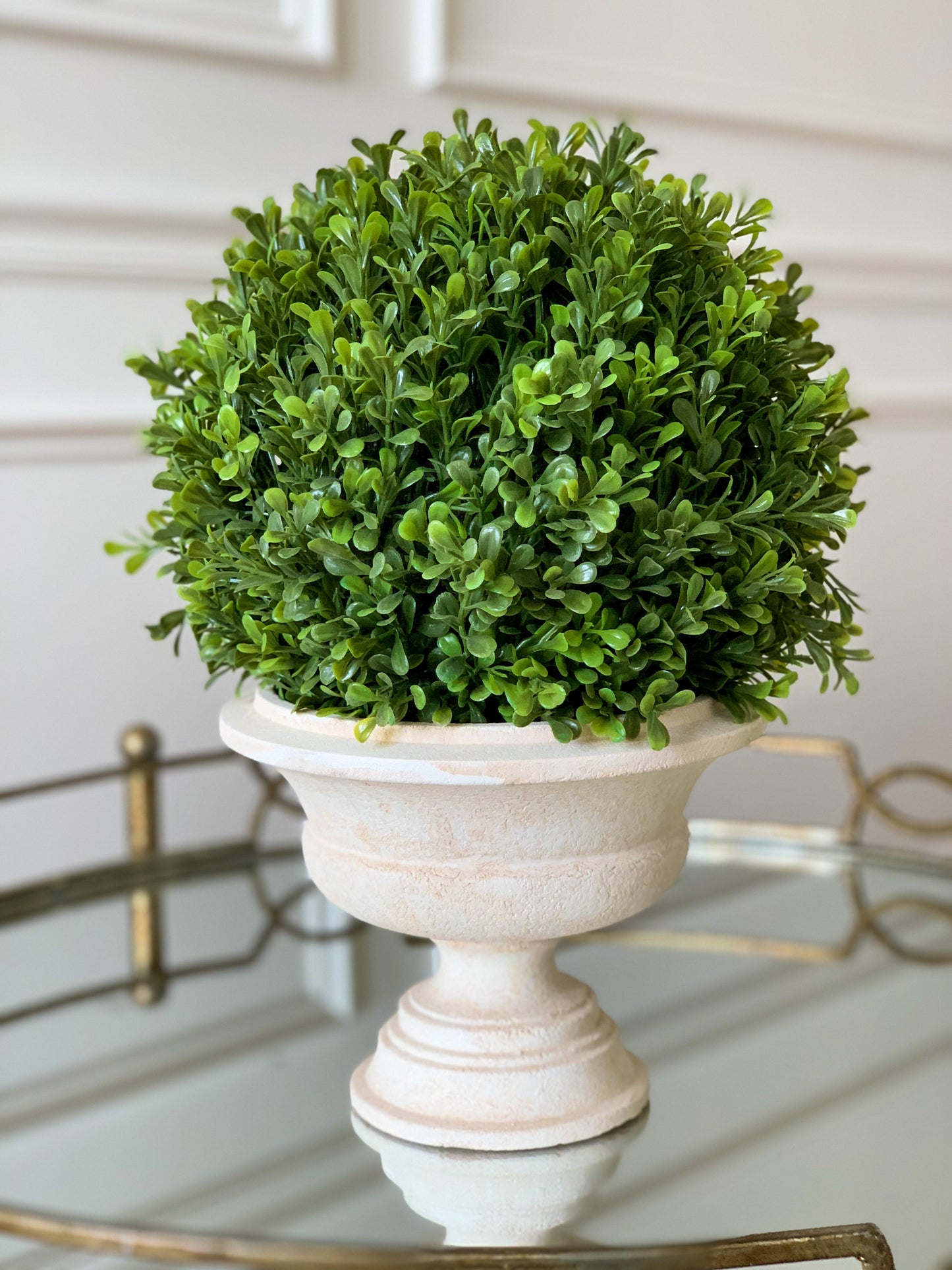 Spring Boxwood Ball in Urn