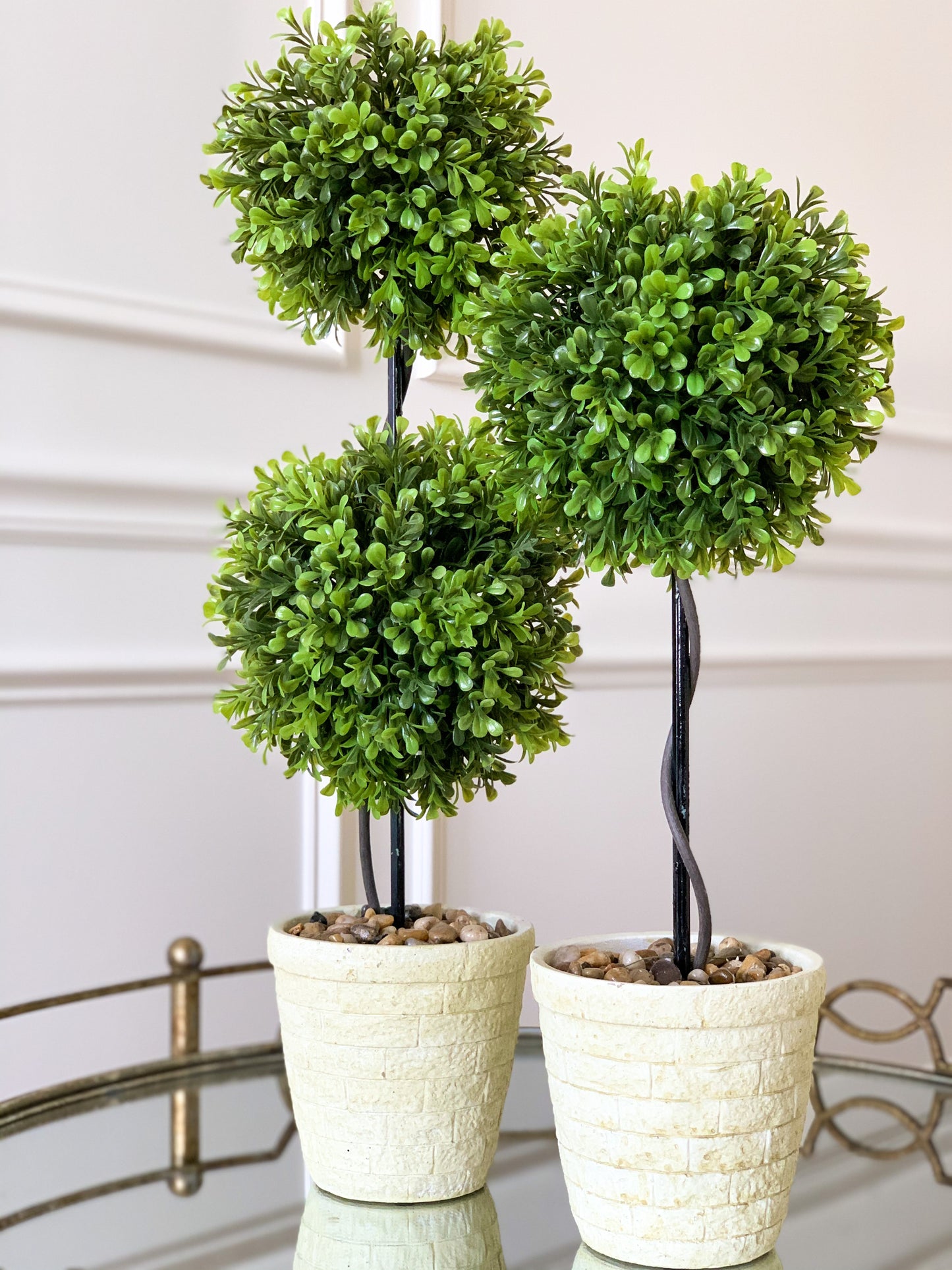 Spring Boxwood Double Ball Topiary