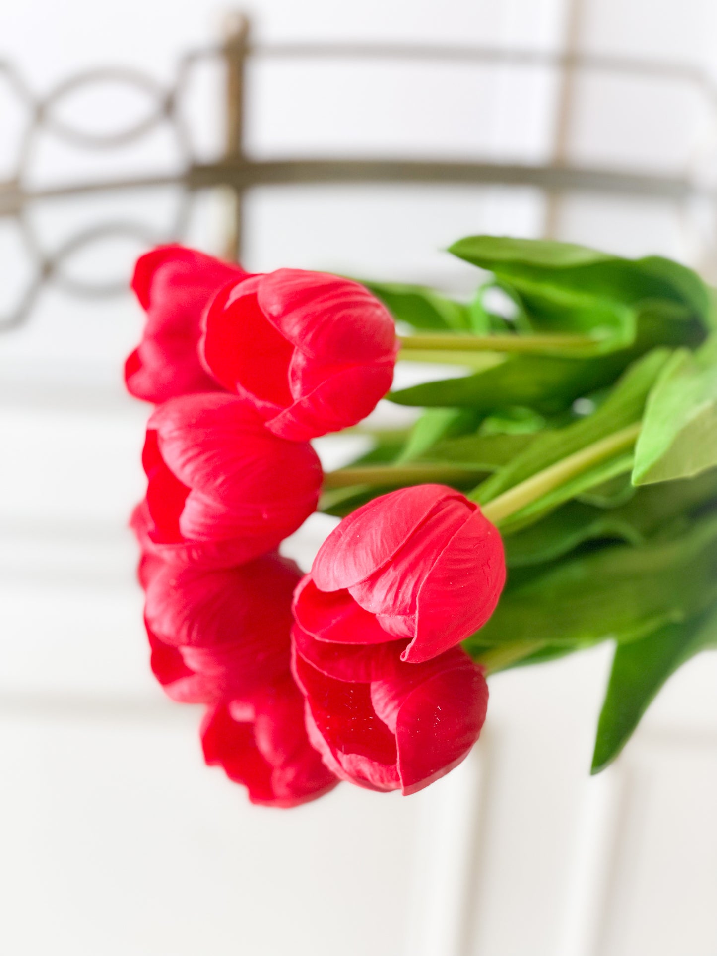 17” Red Tulip Stem Bundle