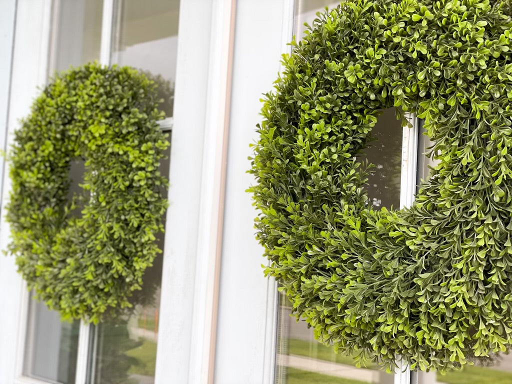 22” Round Boxwood Wreath