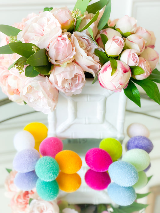 Colorful Flocked Eggs In Carton