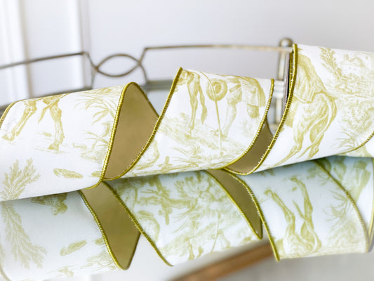 Apple Toile Ribbon