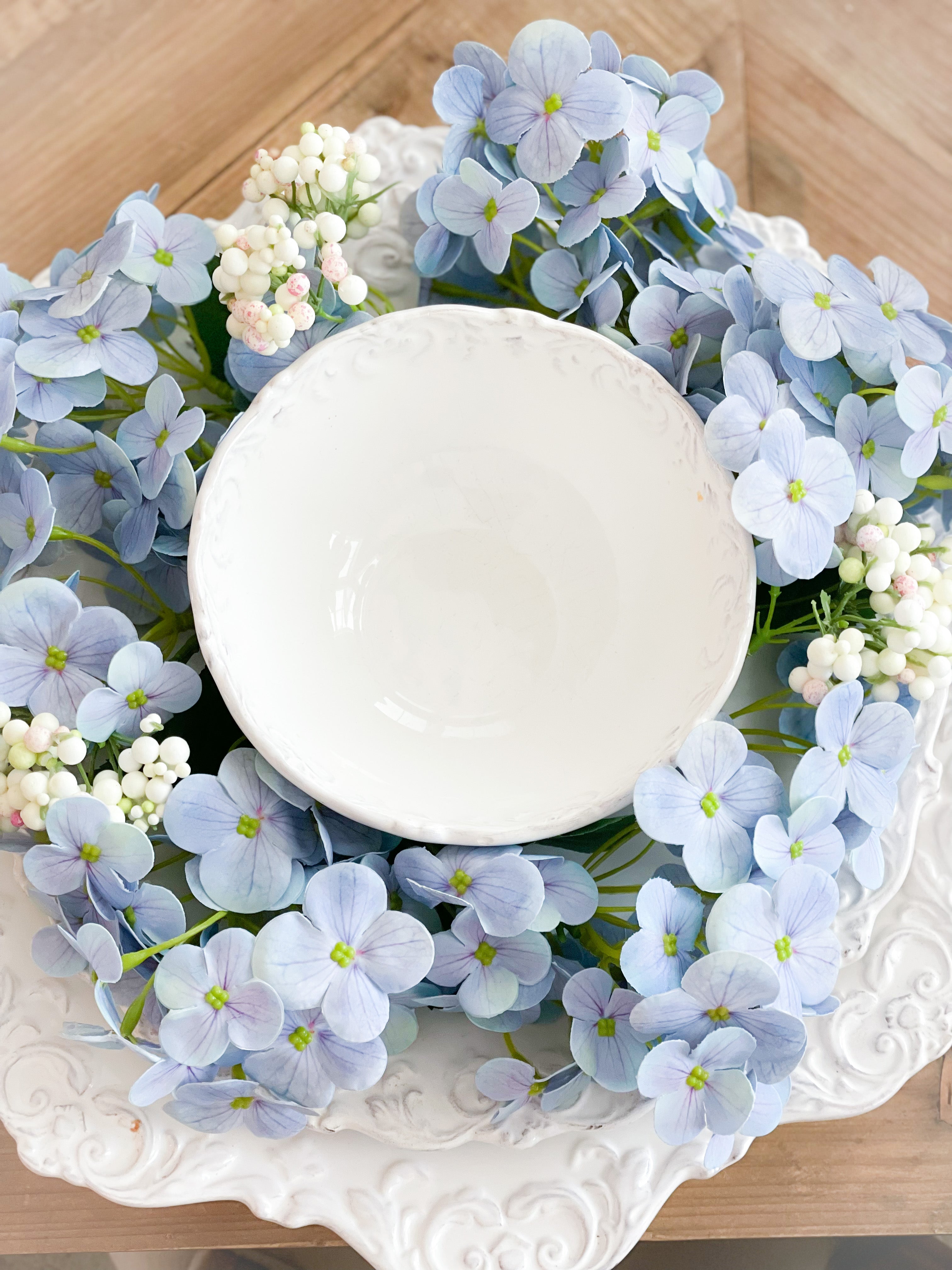 Hydrangea candle store ring