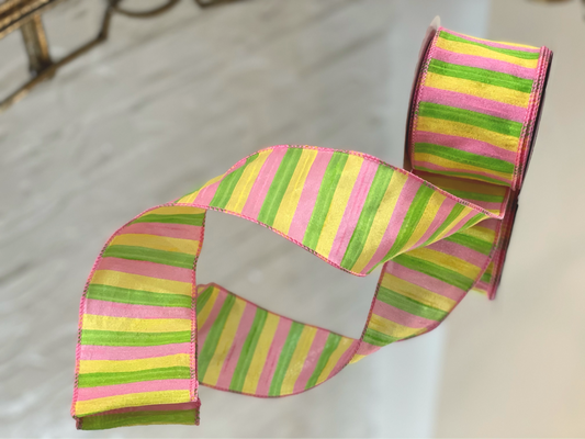 Tutti-Frutti Striped Sheer Ribbon
