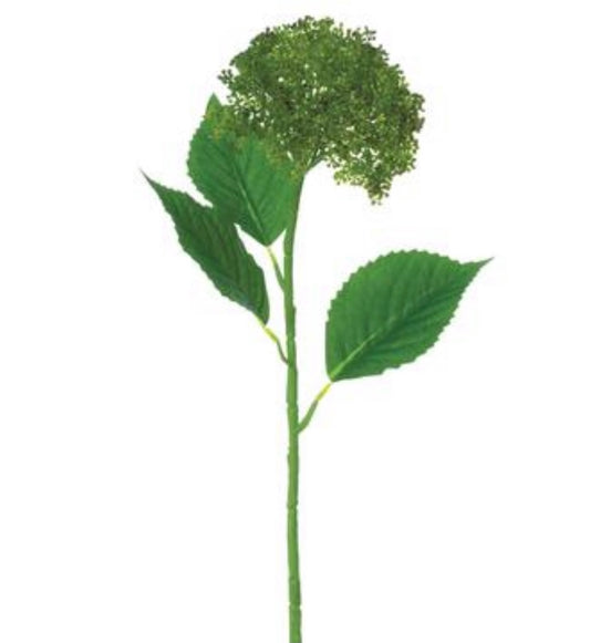 28” Hydrangea Berry Spray- Green