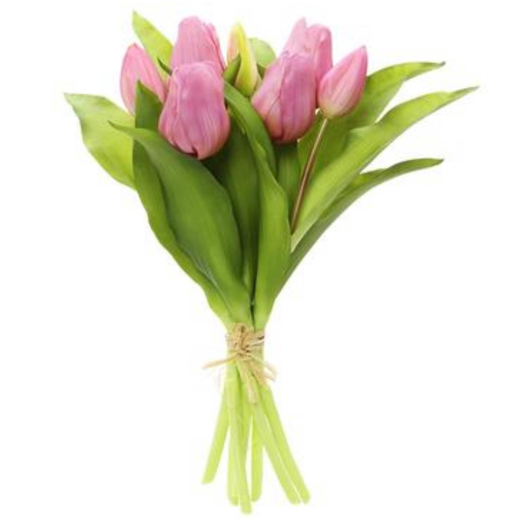 11.75” Real Touch Lavender Tulips