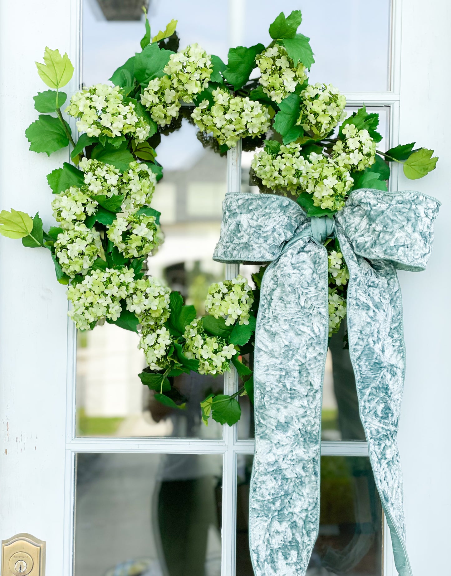 Green Snowball Wreath