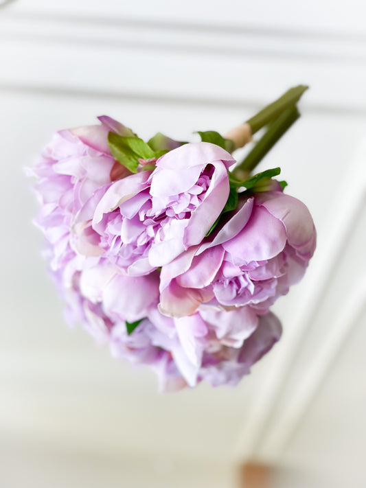 10” Lavender Peony Bouquet