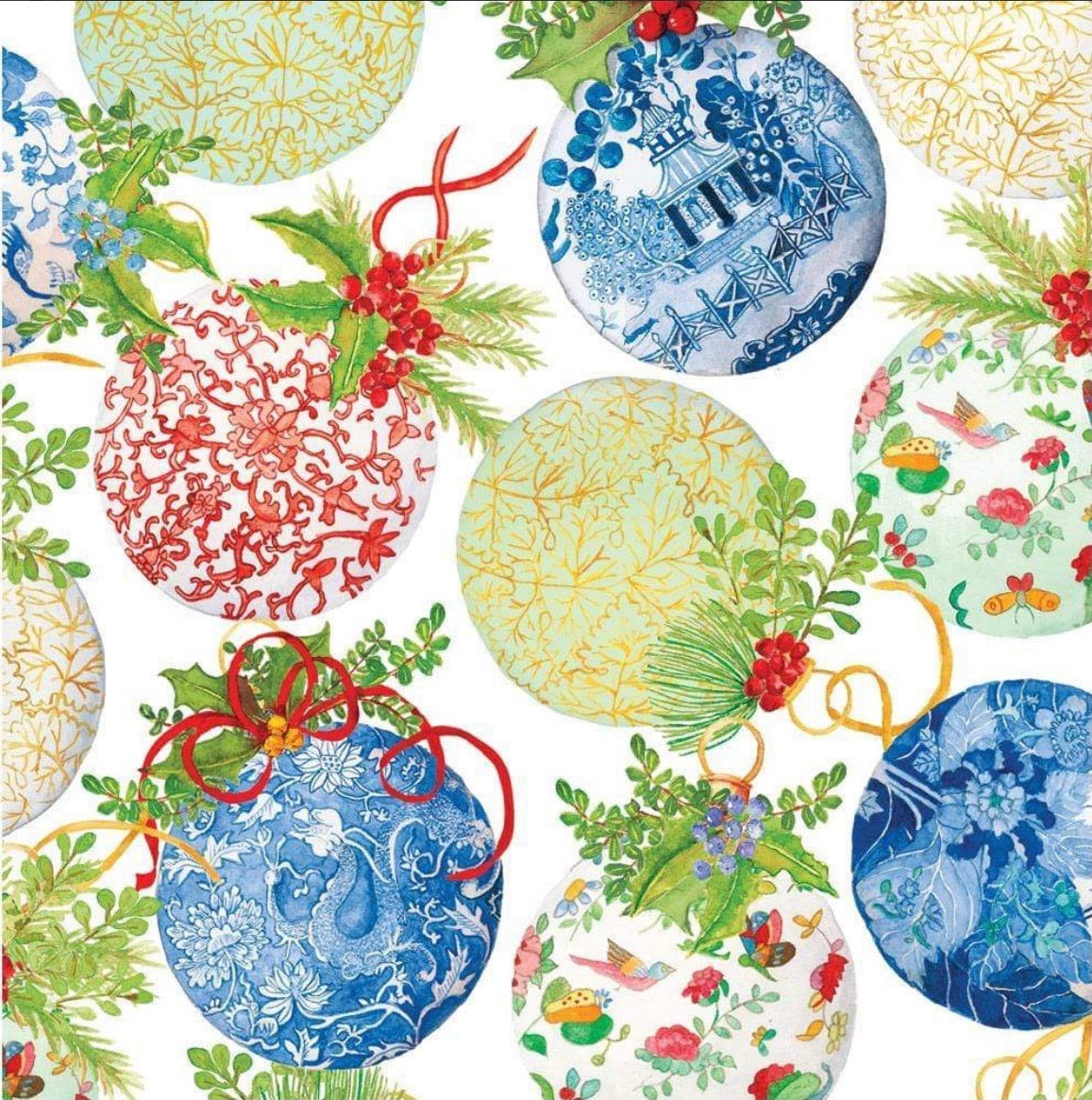 Porcelain Ornament Wrapping Paper
