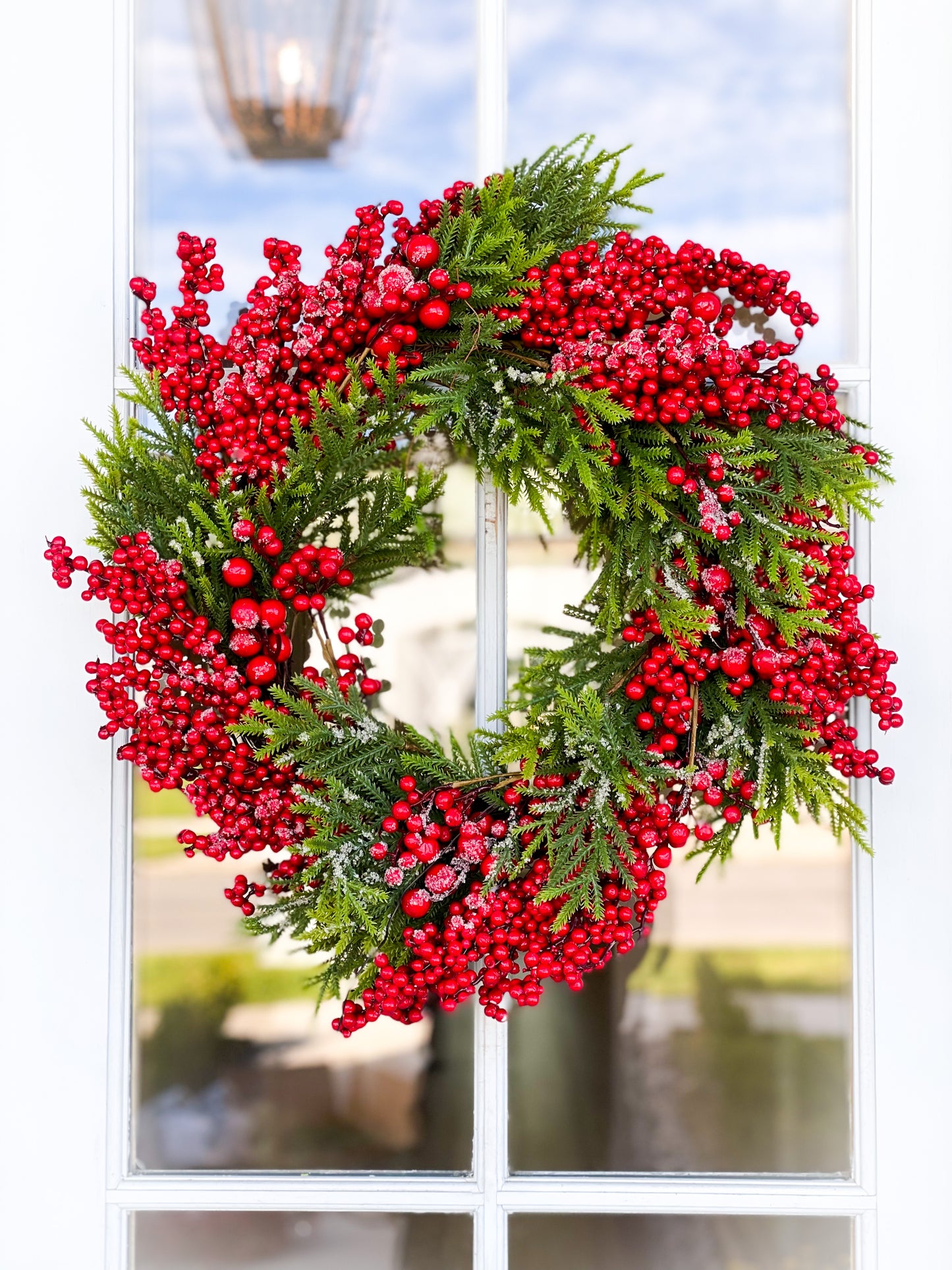 Frosted Berry And Spruce Wreath