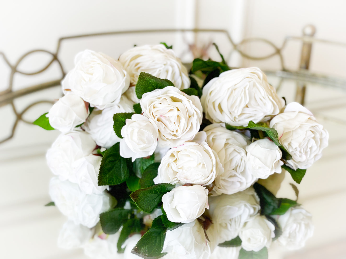 White Cabbage Rose Bouquet