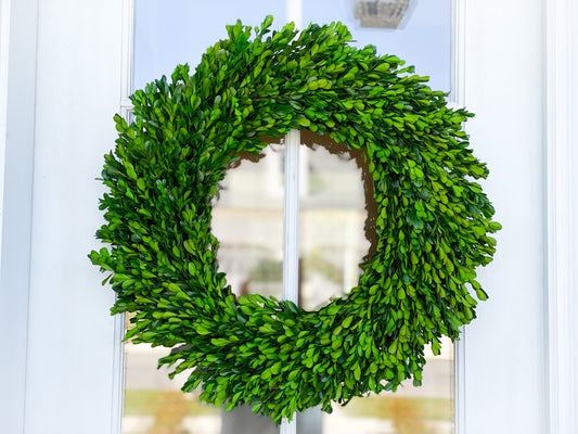 Preserved Round Boxwood Wreath